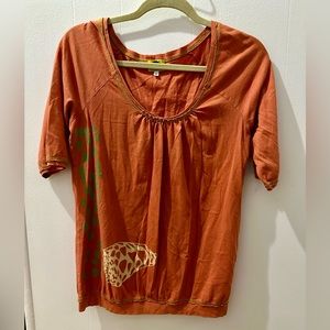 Scoopneck Kealopiko Tee Medium